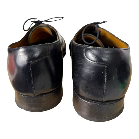 Grenson England Tom Black Leather Brogue Dress Shoes Men\'s Size 10.5 - READ main image 4